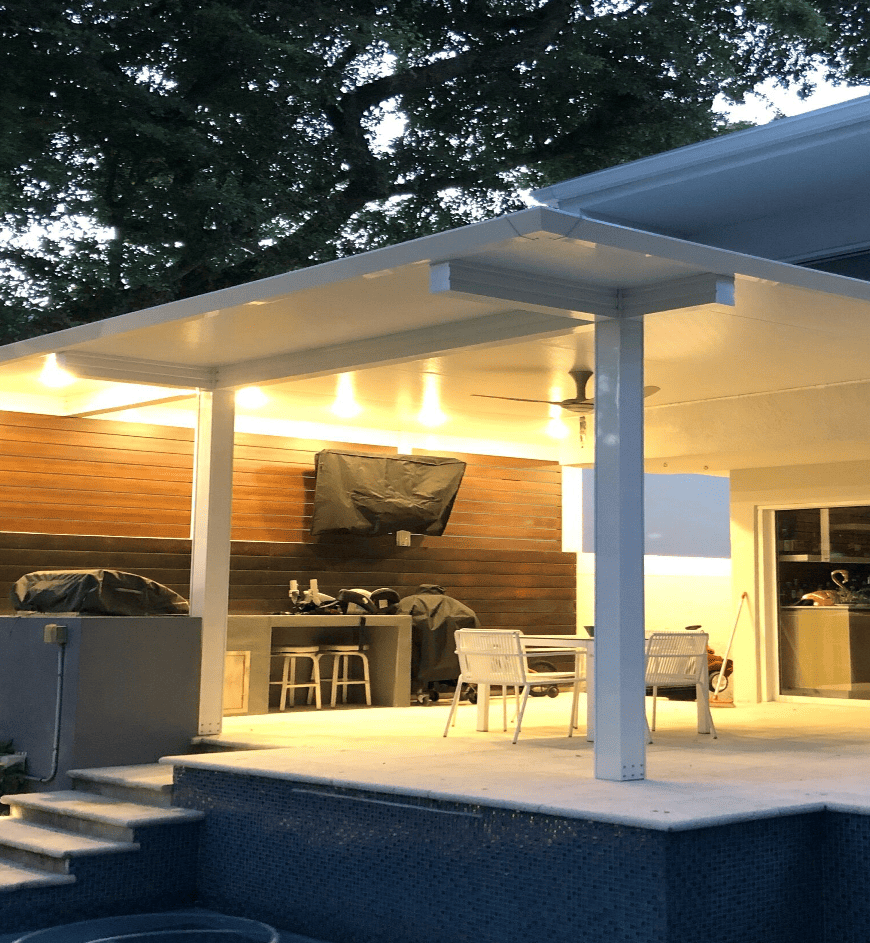 _ Insulated Patio with 6 lights and one fan _ Insulated Patio with 6 lights and one fan